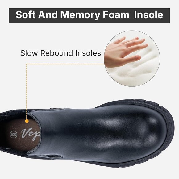 Fashionable Women's 936 Chelsea Booties - Rubber Sole & Anti-Skid Comfort - Picture 4 of 9